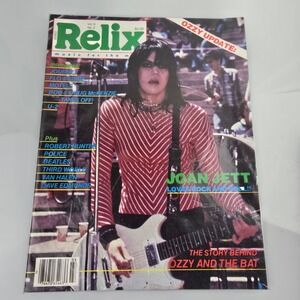 Vintage Magazine Relix Vol 9 # 3 1982 Joan Jett Ozzy Journey Flo & Eddie U-2